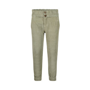 Koko Noko girls‘ corduroy trousers, loose fit, soft green