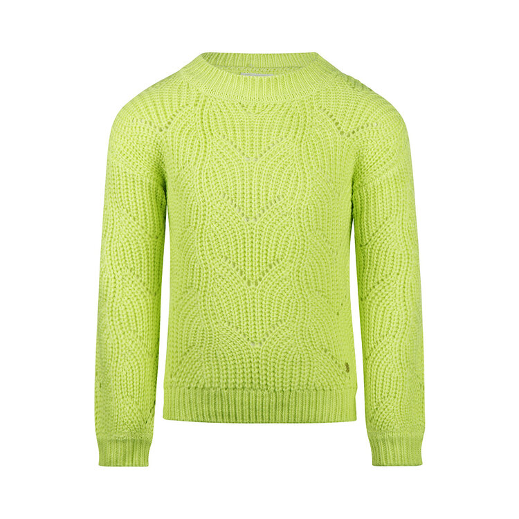 Koko Noko Mädchen Strickpullover limettengrün | O56952-37