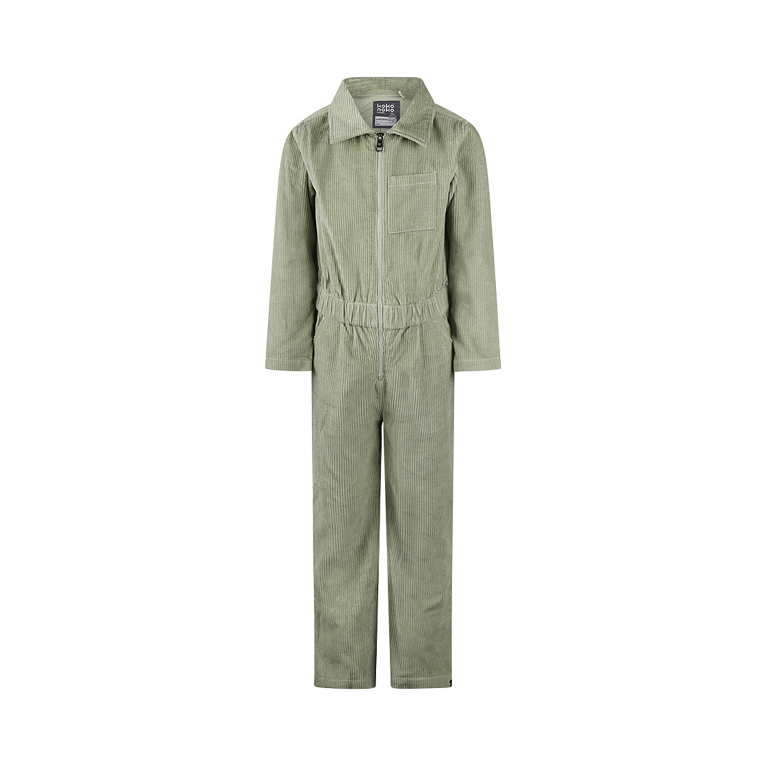 Koko Noko girls' jumpsuit soft green corduroy | Koko Noko