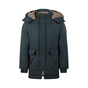 Koko Noko Jungen-Winterjacke in Blau mit wasserabweisender Kapuze