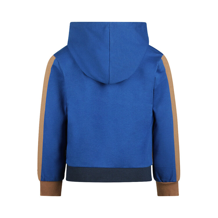 Koko Noko jongens hoodie kobalt blauw camel donkerblauw | OX56800-37