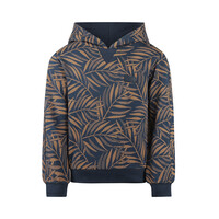 Koko Noko boys hoodie dark blue camel