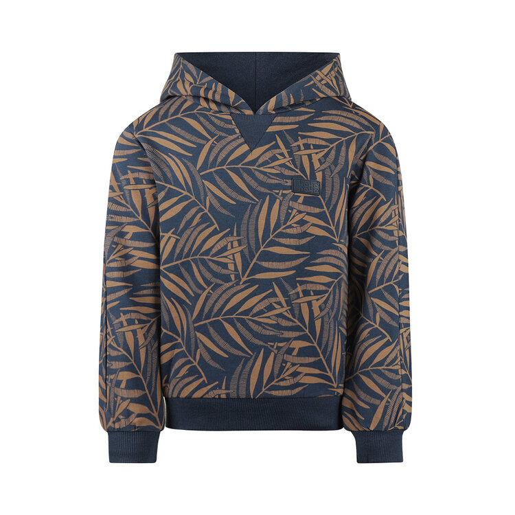 Koko Noko jongens hoodie donkerblauw camel | OX56801-37