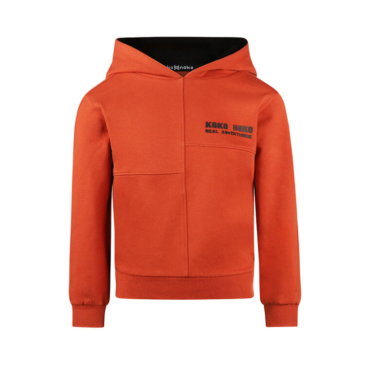 Koko Noko jongens hoodie roest oranje | OX56811-37