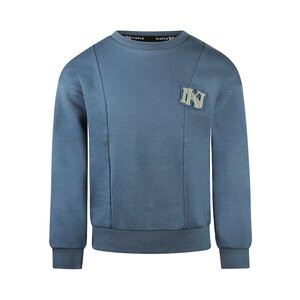 Koko Noko boys sweatshirt dropped shoulder blue