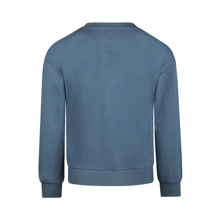 Koko Noko jongens sweater dropped shoulder blauw | OX56813-37