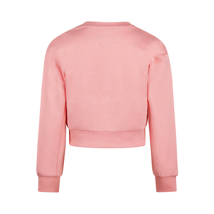 Koko Noko girls' jumper loose fit cropped pink | OX56900-37