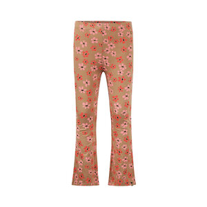 Koko Noko Mädchen Flared Leggings, kamelfarben mit Blumen