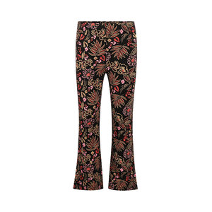 Koko Noko meisjes flared legging zwart bloemen