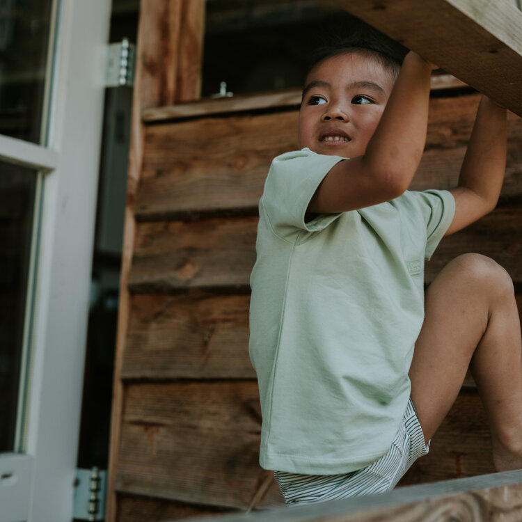 Koko Noko boys' T-shirt soft green organic cotton | WN1803