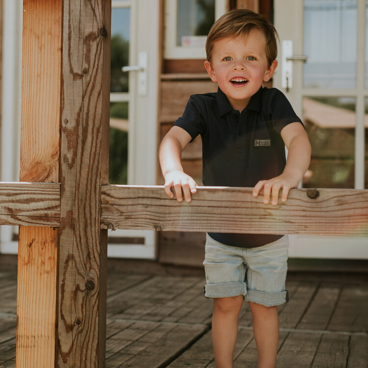 Koko Noko jongens polo navy bio cotton | WN1805