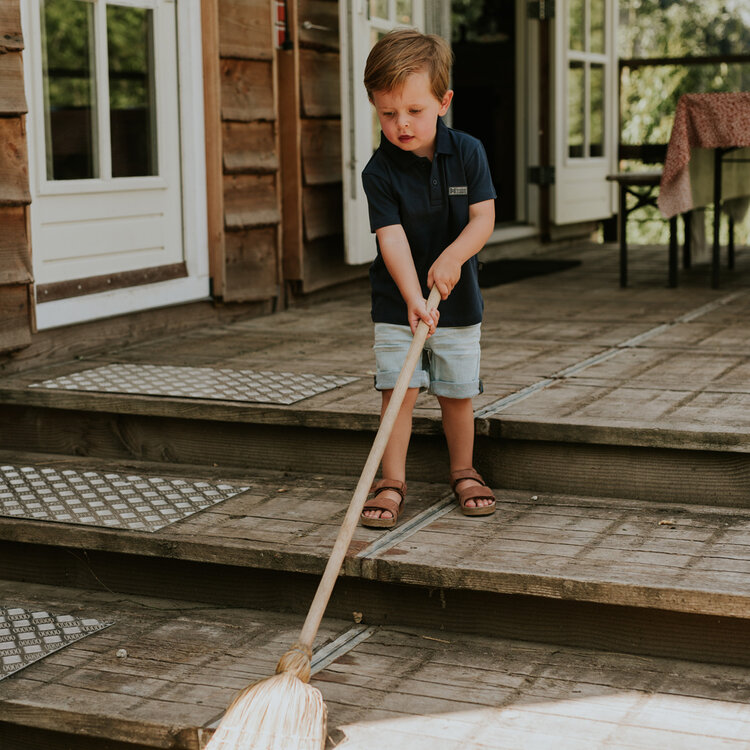 Koko Noko boys' polo shirt navy organic cotton | WN1805