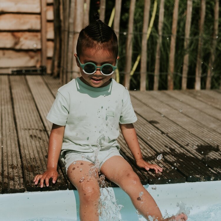 Koko Noko Jungen-Boxershorts-Set dunkelgrün Bio-Baumwolle | WN1829