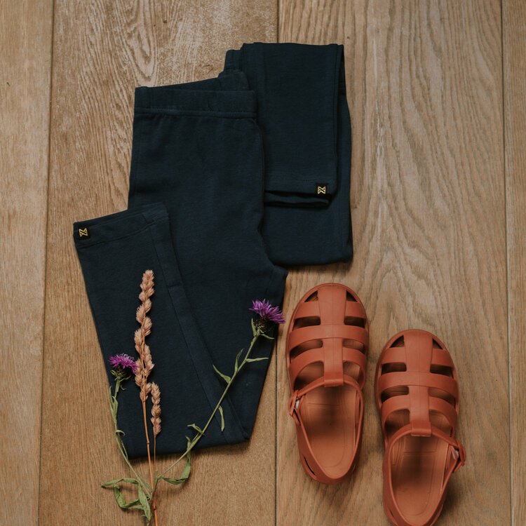 Koko Noko meisjes set leggings navy bio cotton | WN1918