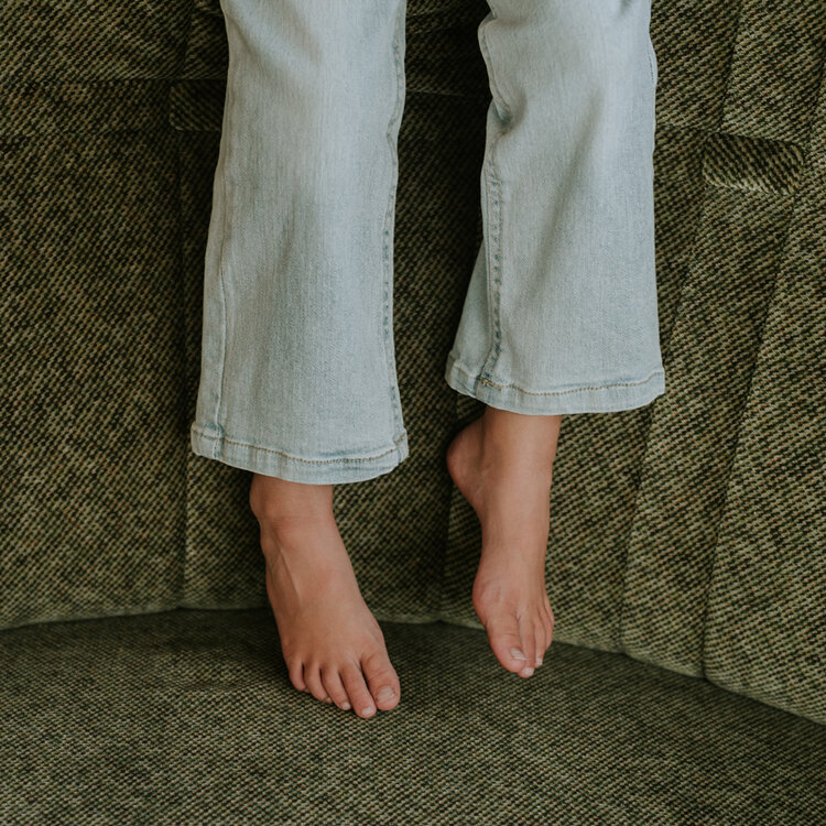 Koko Noko Mädchen Jeans mit weitem Bein in Blau | WN1919