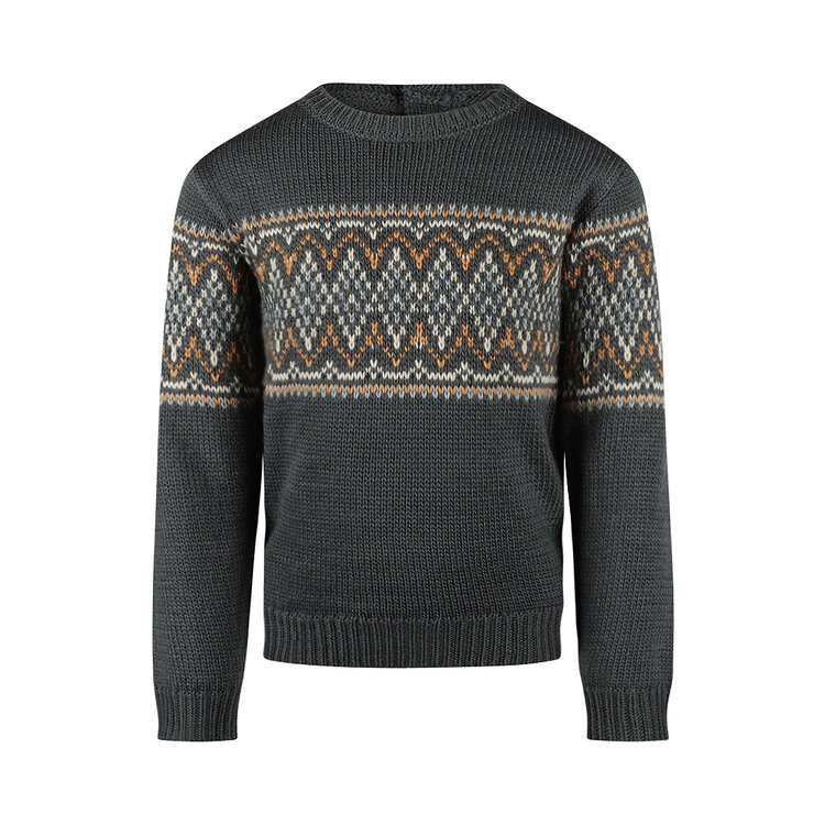Koko Noko boys knitted jumper steel blue | O56836-37