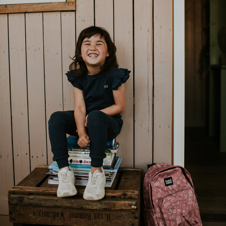 Koko Noko rucksack, pink | Children's school bag for girls | W37-KN-backpack2