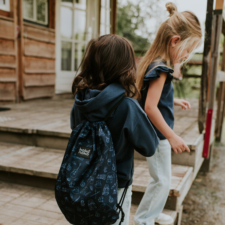 Koko Noko gymtas donkerblauw | Sporttas voor kinderen | W37-KN-gymbag1