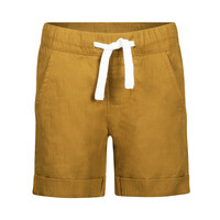Koko Noko boys' shorts caramel brown cotton