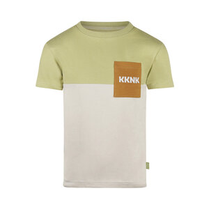 Koko Noko boys' T-shirt soft green off-white