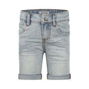 Koko Noko boys' loose fit light blue denim shorts