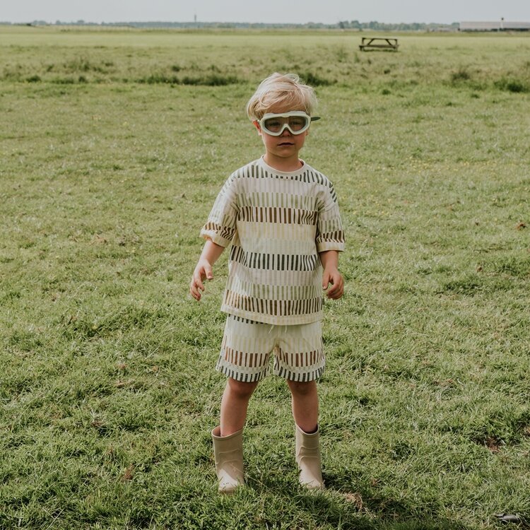 Koko Noko Jungen-Badehose zartgrün cremefarben | N58815-37