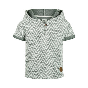 Koko Noko boys' hooded T-shirt olive green