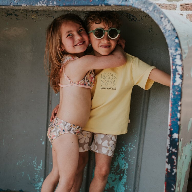 Koko Noko jongens T-shirt loose fit geel | N58847-37