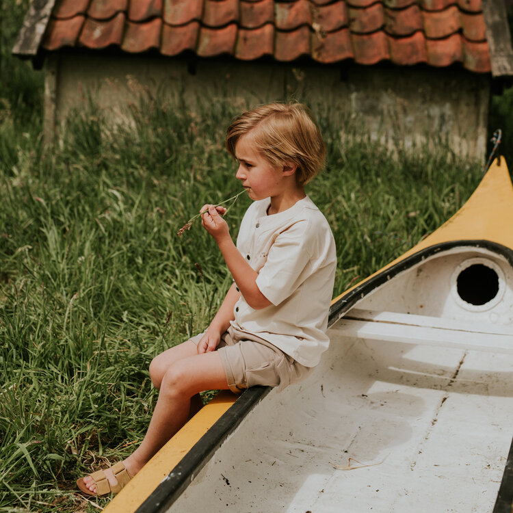 Koko Noko jongens blouse off white | N58852-37