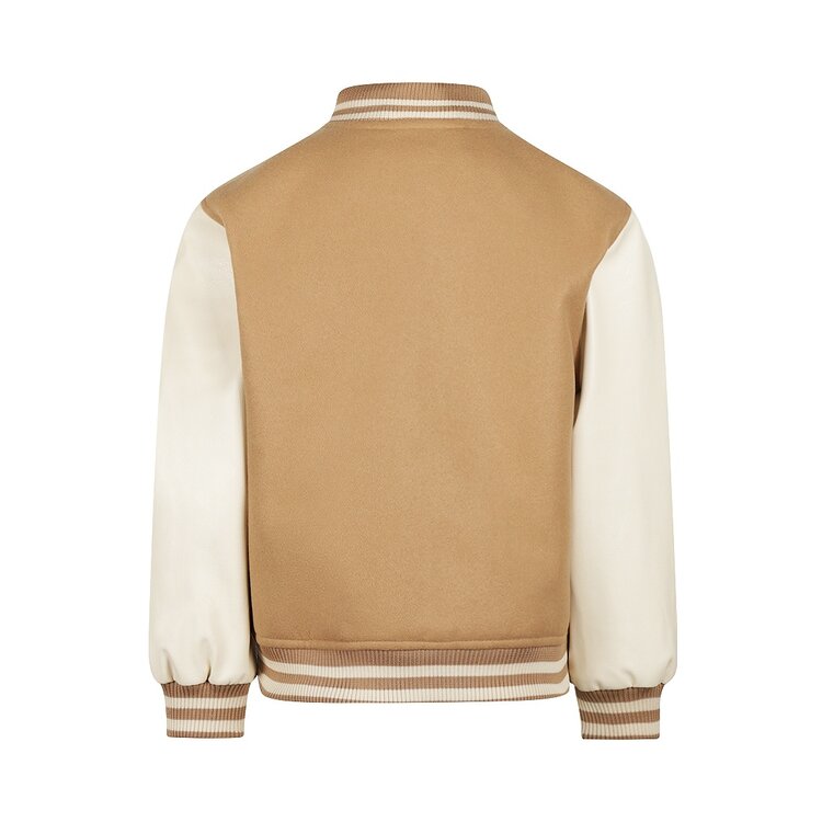 Koko Noko Jungen Baseballjacke braun cremefarben | N58856-37