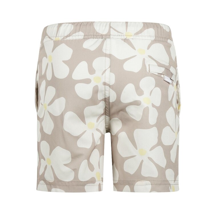 Koko Noko Jungen-Badehose sandfarben mit gelben Blumen | N58857-37