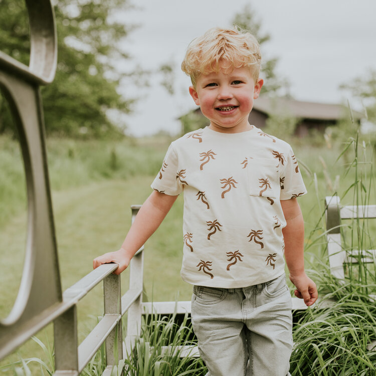 Koko Noko Jungen T-Shirt Offwhite Palm | N58863-37