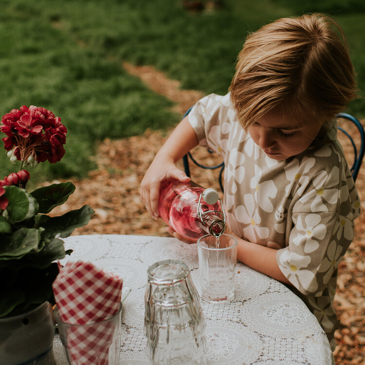 Koko Noko jongens T-shirt loose fit zand bloem geel | N58850-37