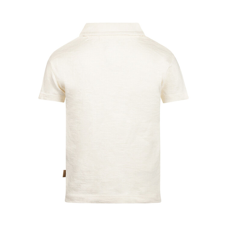 Koko Noko boys' polo shirt, off-white palm cotton | N58866-37