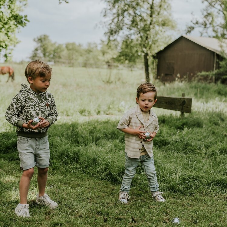 Koko Noko jongens jeans loose fit lichtblauw | N58881-37