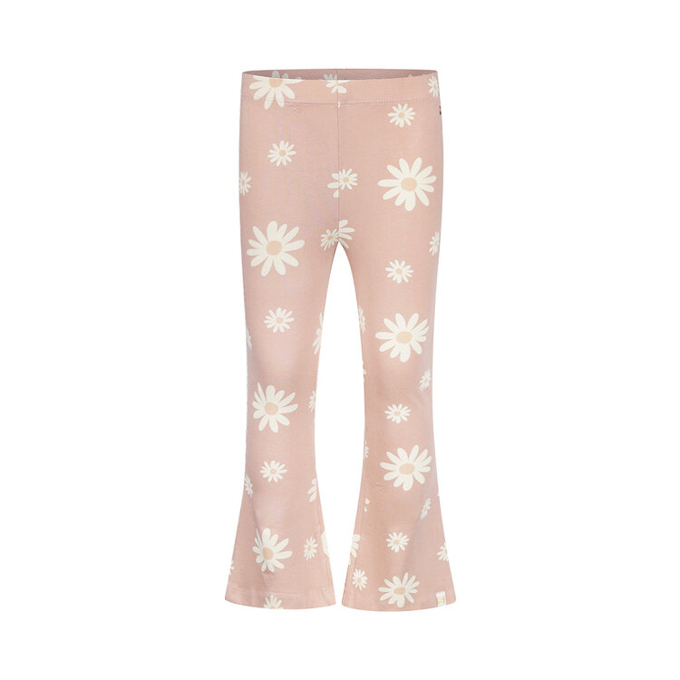 Koko Noko Mädchen-Leggings mit ausgestelltem Bein, zartrosa mit Blumenmuster | N58903-37