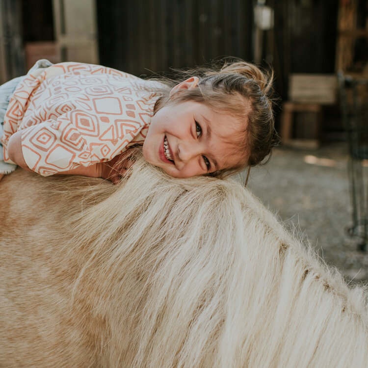 Koko Noko Mädchen T-Shirt, locker geschnitten, cremefarben, rosa | N58905-37
