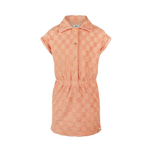 Koko Noko girls' dress soft orange terry cloth