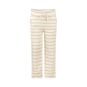 Koko Noko girls' wide-leg trousers, sand-coloured striped