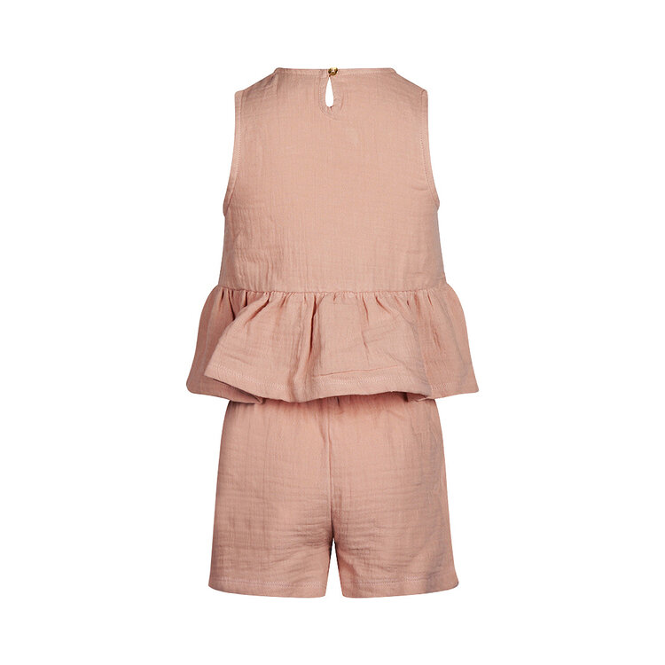 Koko Noko meisjes co-ord set zachtroze top short | N58911-37