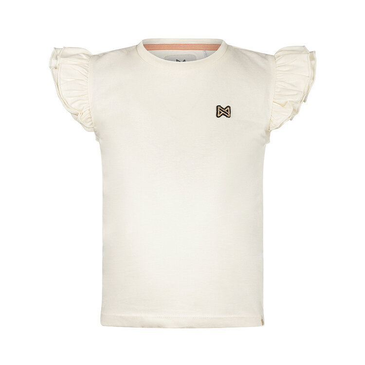 Koko Noko girls' T-shirt, off-white with ruffles | N58912-37