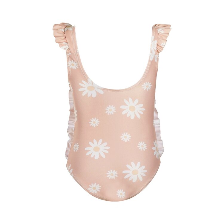 Koko Noko girls' swimsuit soft pink flower | N58915-37