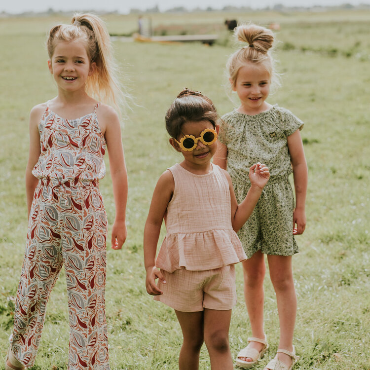 Koko Noko girls' jumpsuit, brick red, sleeveless | N58922-37