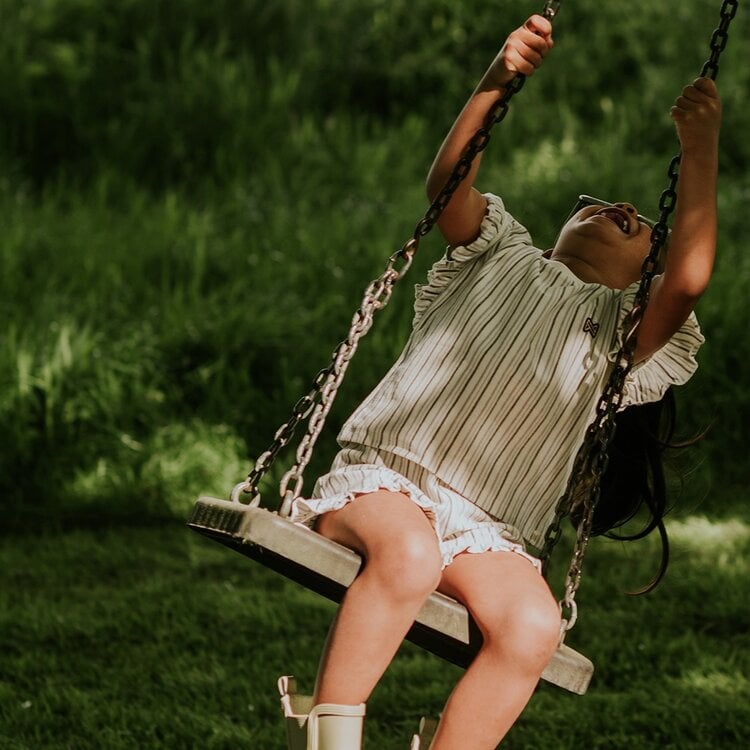 Koko Noko meisjes co-ord set off white paars katoen | N58928-37