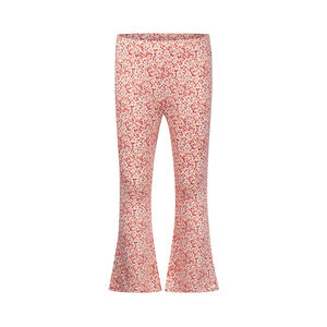 Koko Noko Mädchen-Leggings mit ausgestelltem Bein, zartorange mit Blumenmuster