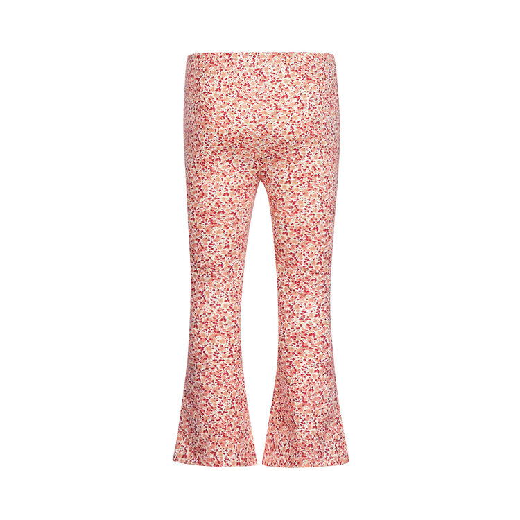 Koko Noko Mädchen-Leggings mit ausgestelltem Bein, zartorange mit Blumenmuster | N58930-37