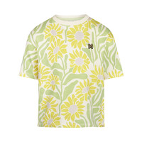 Koko Noko meisjes T-shirt loose fit geel bloem