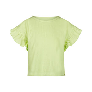 Koko Noko girls' T-shirt, loose fit, soft green ruffles