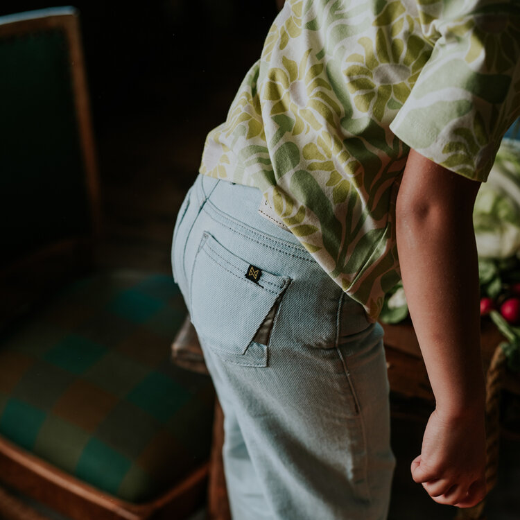 Koko Noko Mädchenjeans, weit geschnitten, hellblau | N58946-37