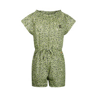 Koko Noko girls' jumpsuit soft green flowers